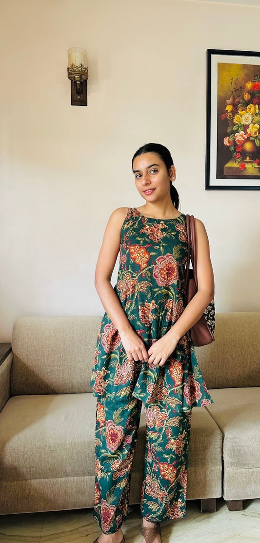 Saisha Floral Cotton Coord Set