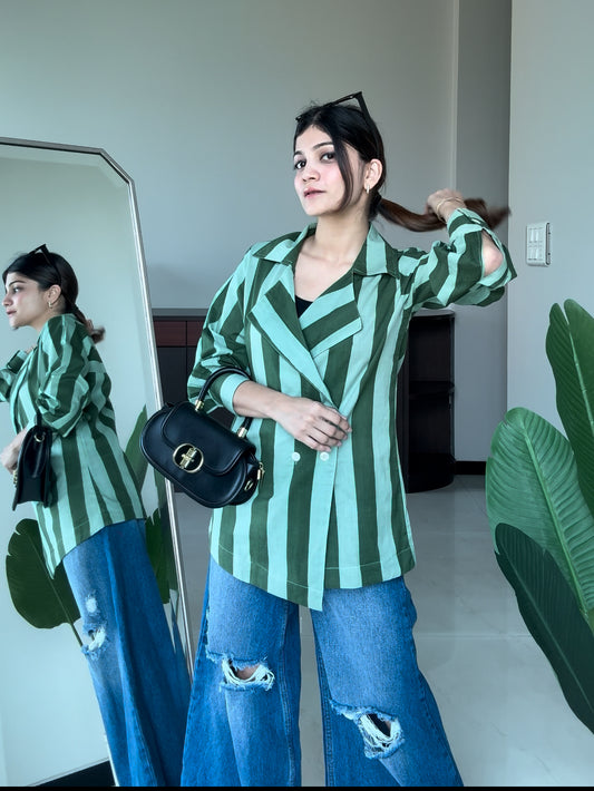 Verdant Lane Blazer Shirt