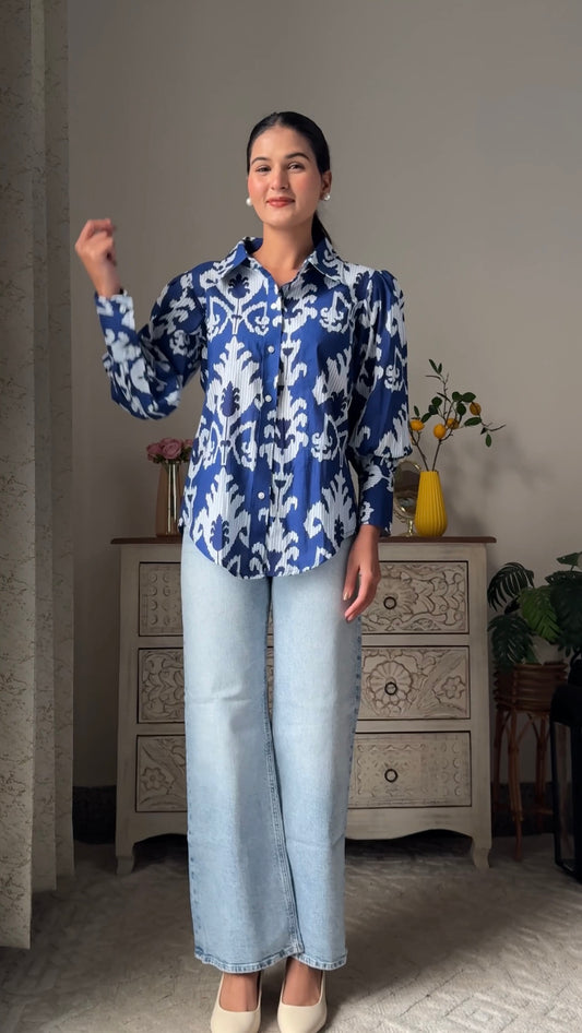 Ikkat Print Shirt
