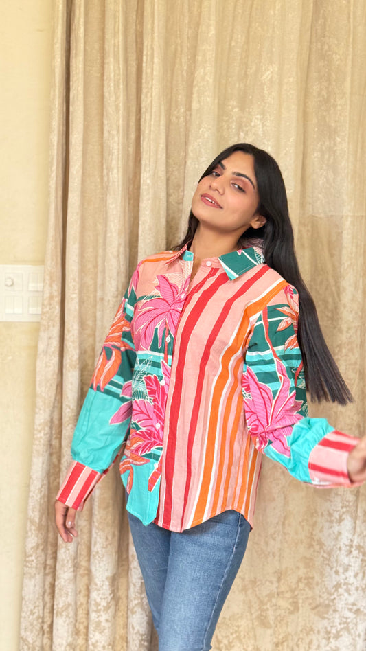 Printed Cotton Shirt for Summer