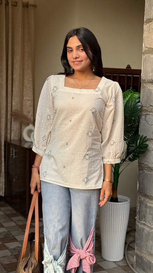 Saanvi Pure Cotton Ethnic Top