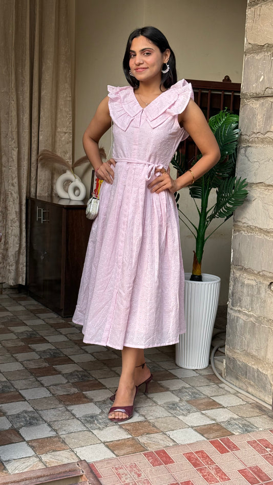 Pretty Please Schiffli Cotton Dress