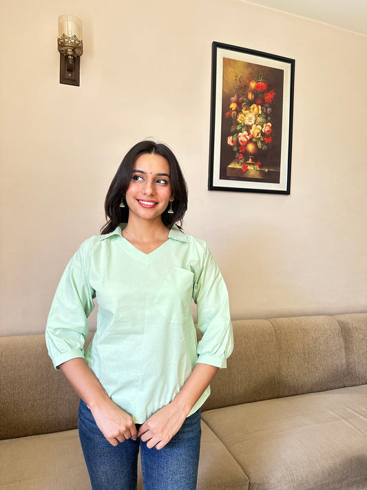 Green - Relax Fit Cotton Top