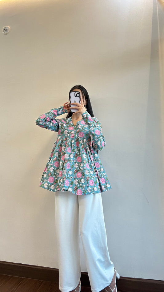 Meher Full Sleeves Cotton Top