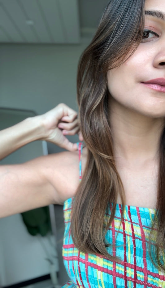 Riwaaz Candy Check Cotton Dress