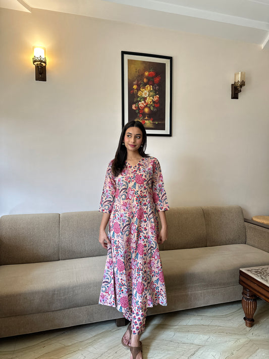 Rosé Baag Kurta Set