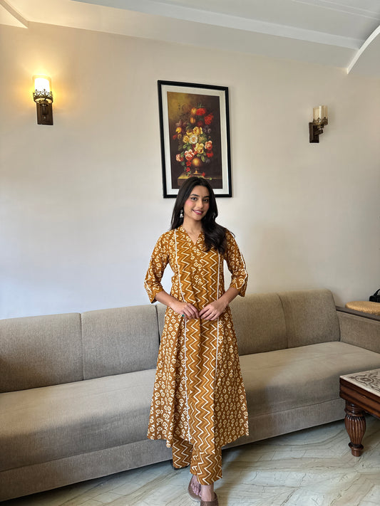 Rove Mustard Kurta Set