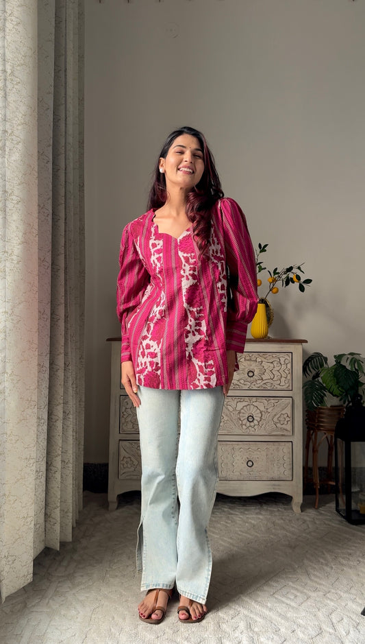 Rangrekha Cotton Top