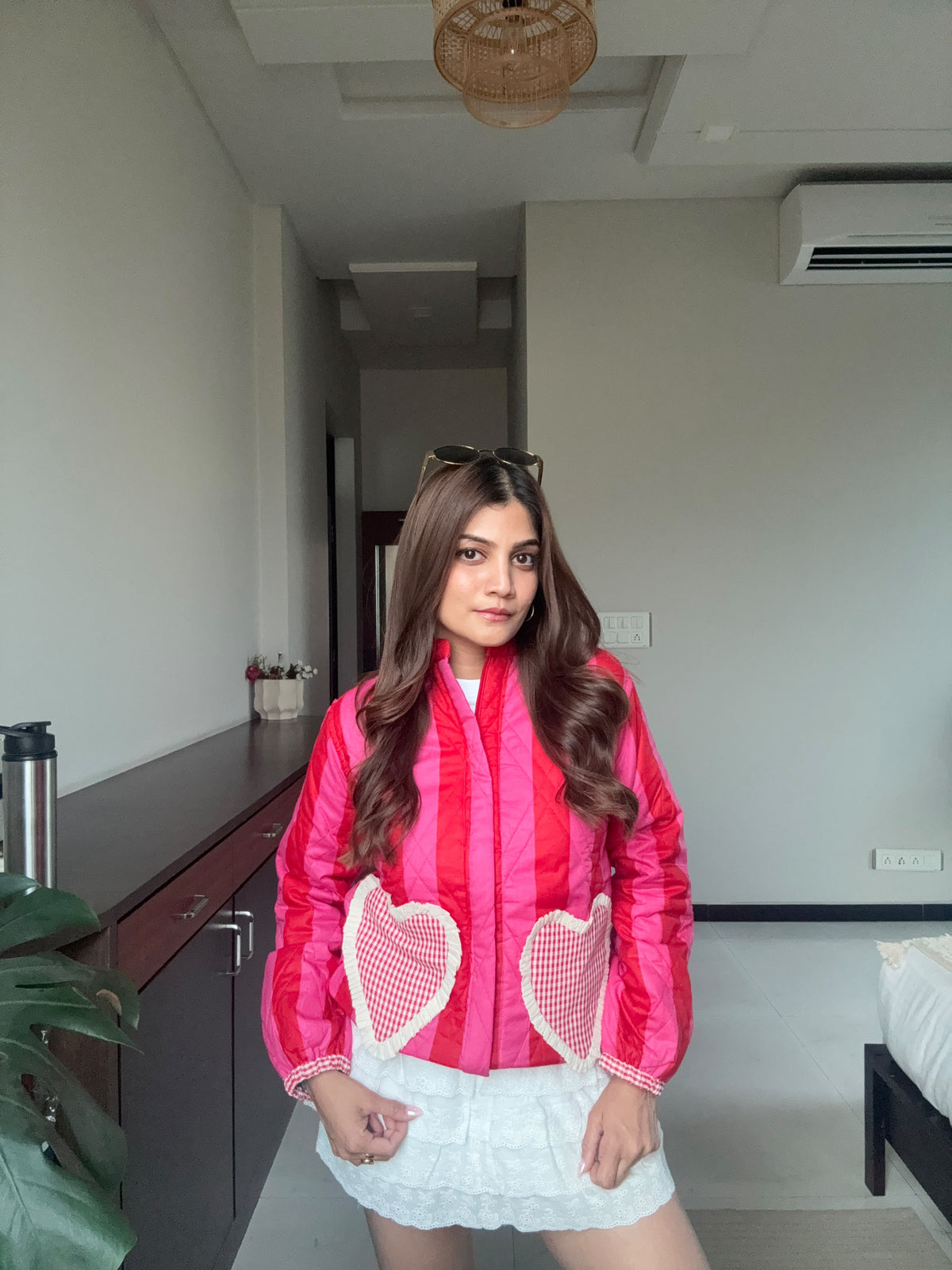 Pink Quilted Heart Jacket