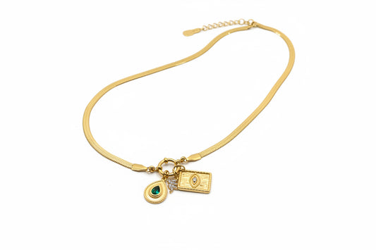 Gold Plated Charm Anti Tarnish Necklace