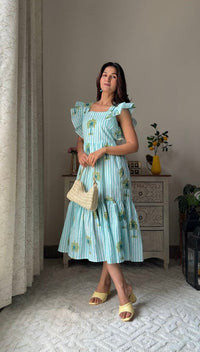 Palm Breeze Cotton Dress