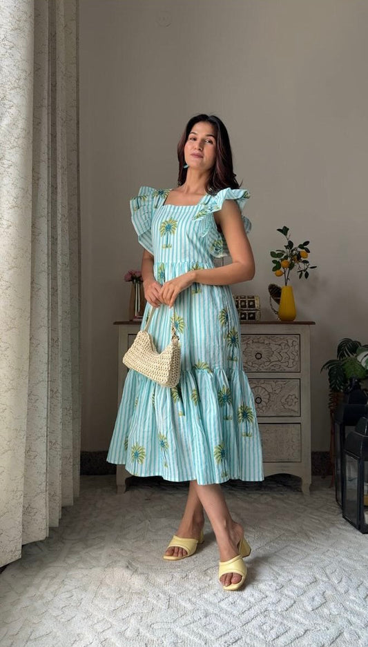 Palm Breeze Cotton Dress