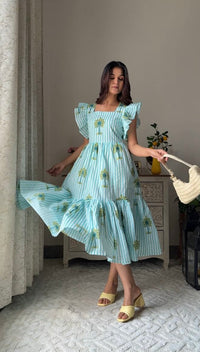 Palm Breeze Cotton Dress