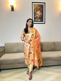Peach Gulnaar Suit