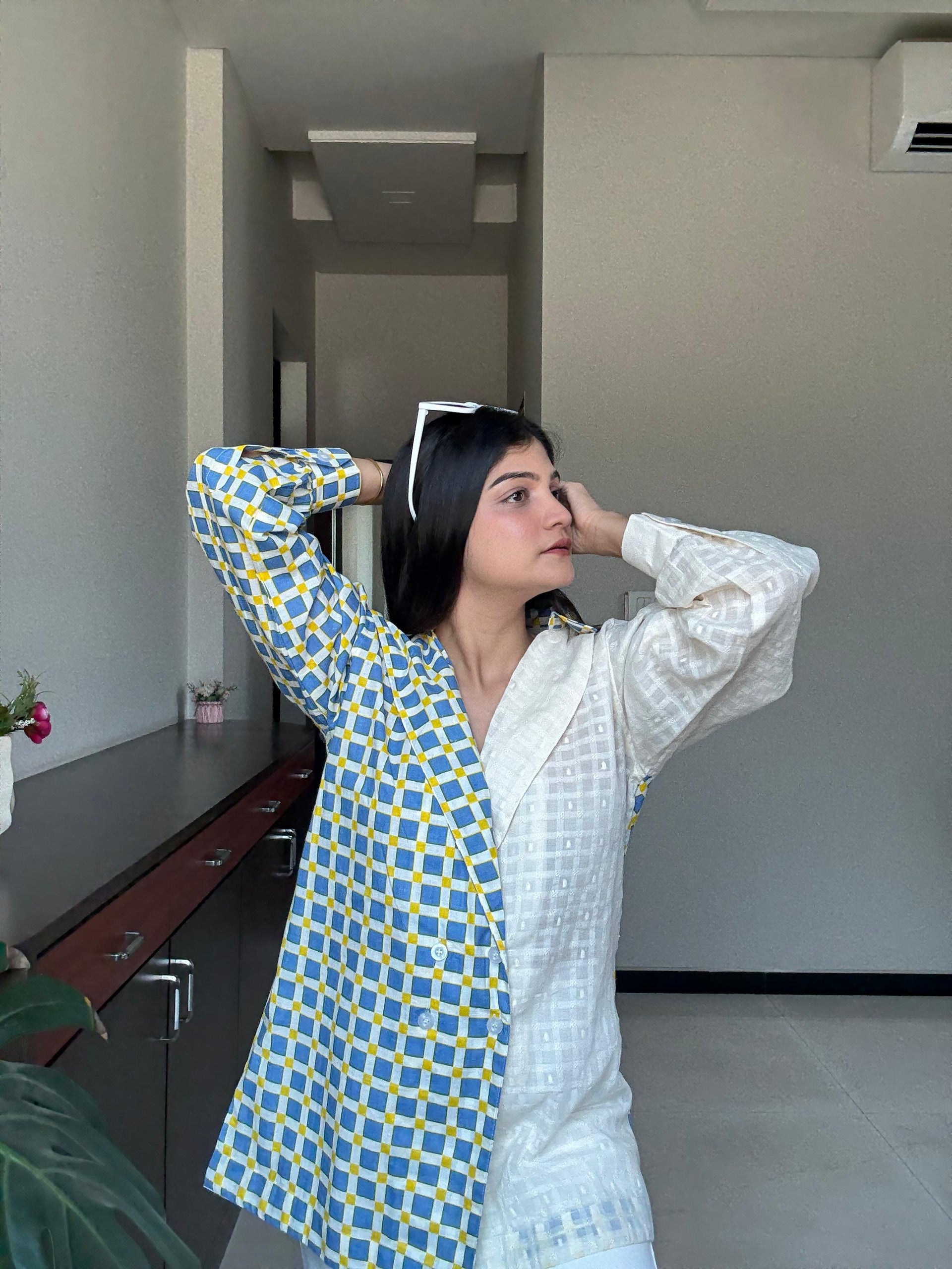 Azure Mosaic Shirt