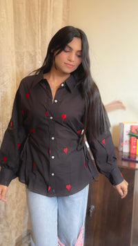 Hearty Knots Cotton Shirt