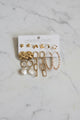 6 pair of Earrings Card