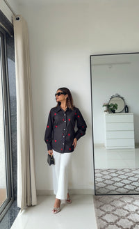 Hearty Knots Cotton Shirt