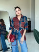 Red and Blue Boho Style Shirt