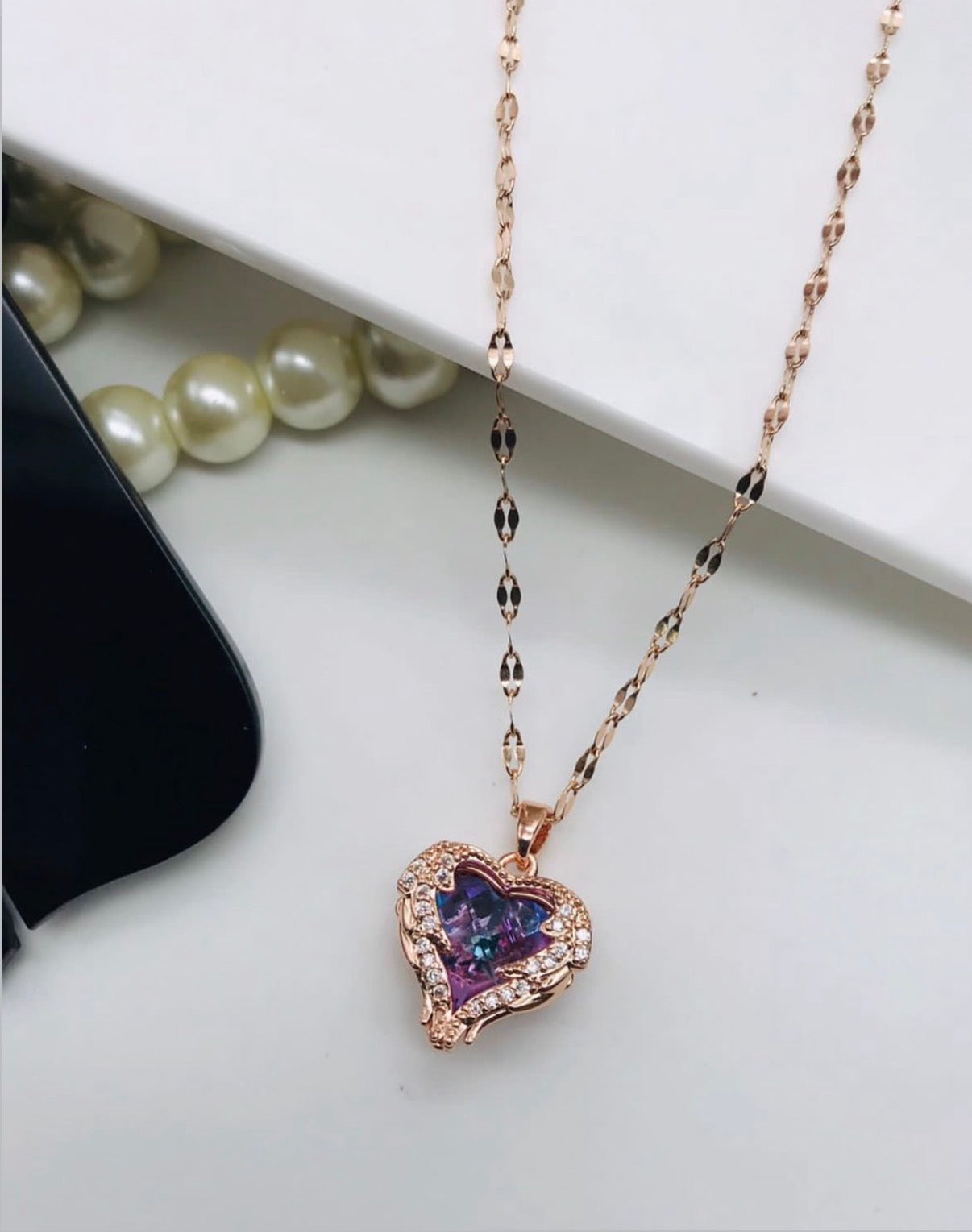 Stone Heart  necklace