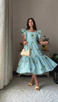 Palm Breeze Cotton Dress