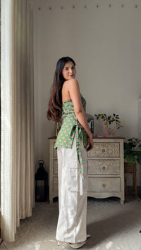 Green Gulika Halter Top