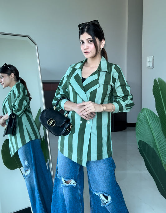 Verdant Lane Blazer Shirt