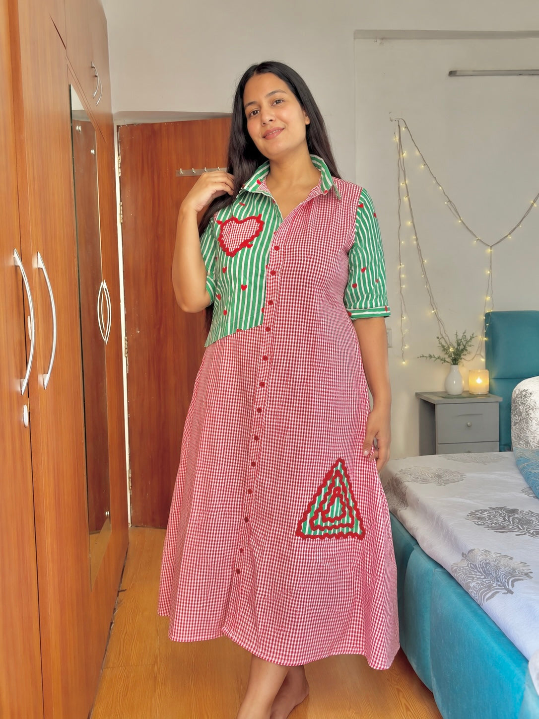 Red and Green Sugar Kiss Dress