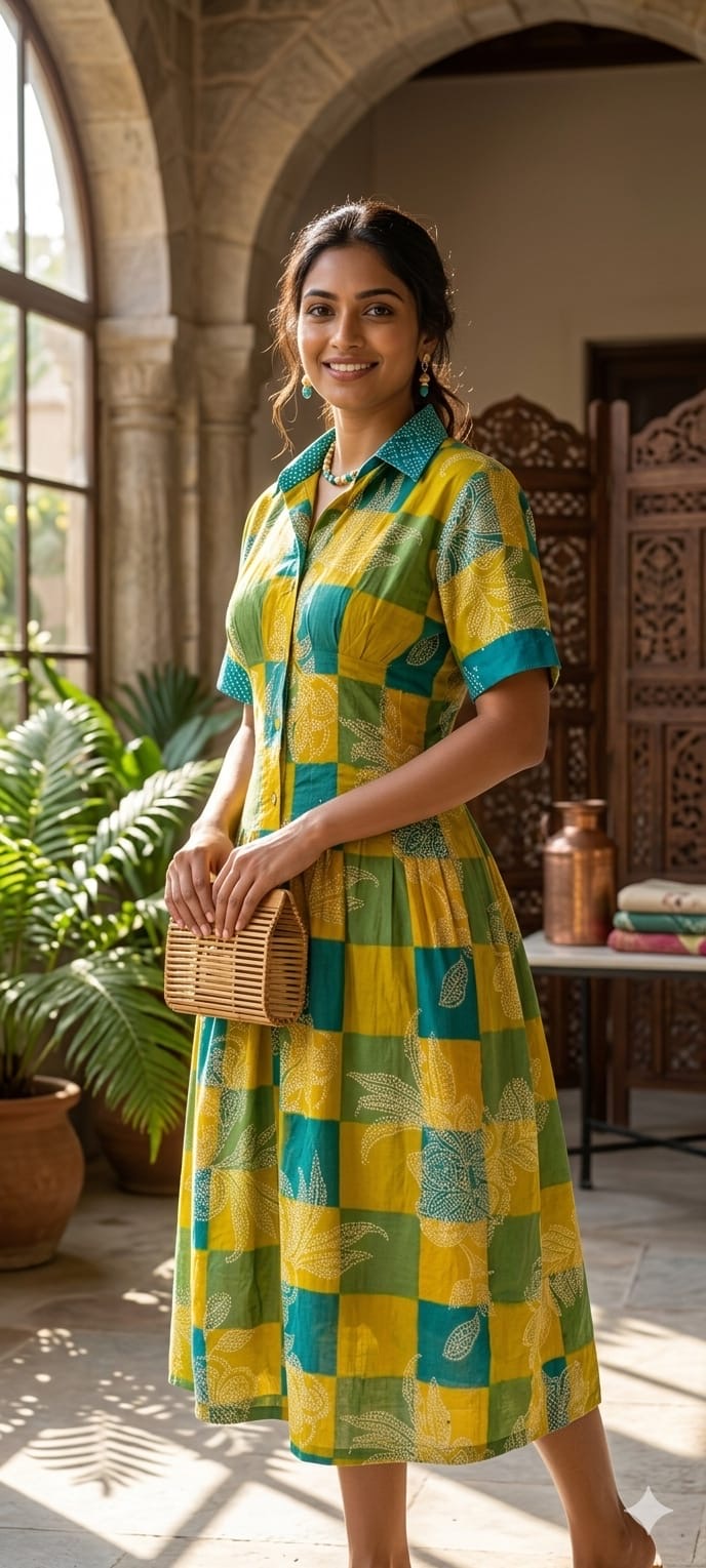 Citrina Cotton Dress