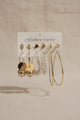 6 pair of Earrings Card