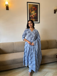 Neelakshi Blue Anarkali Set
