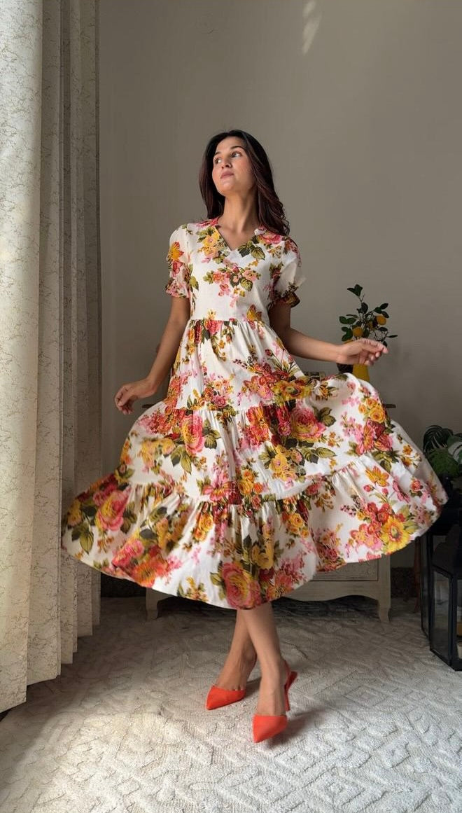 Phoolon Wali Flowy Dress