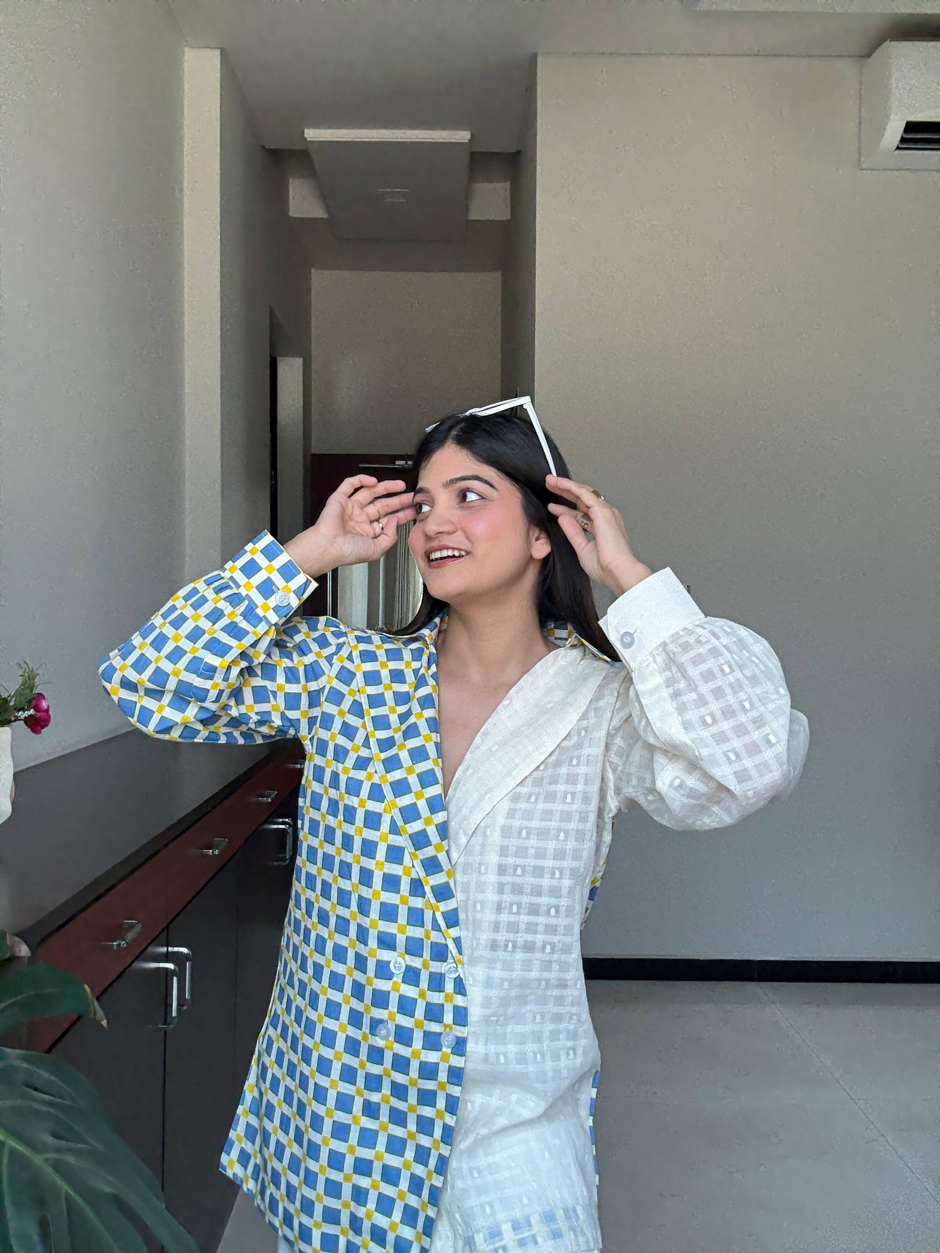 Azure Mosaic Shirt