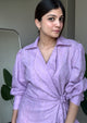 Lilac Bloom Wrap Shirt