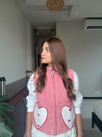 Red Gingham Heart Jacket