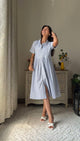 Baadal Stripe Cotton Dress