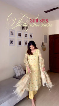 Nagma Feative Banarasi Kota Doria Suit