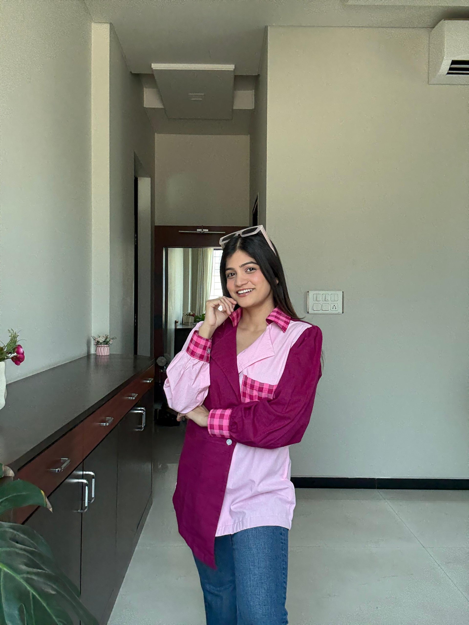 Berry Crush Colorblock Shirt