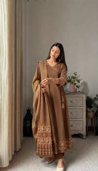 Suhita Cotton Anarkali Suit Set