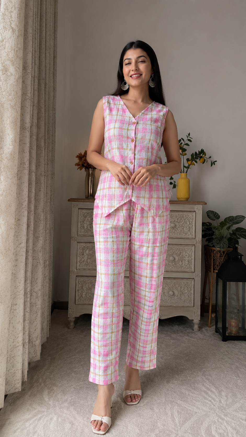 Bubblegum Plaid Set