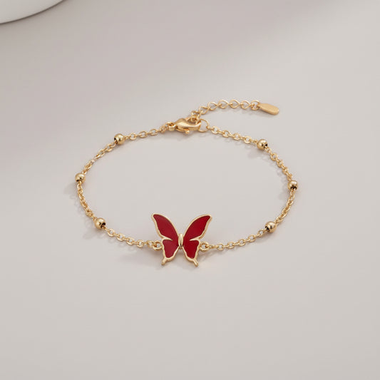 Red Butterfly Bracelet