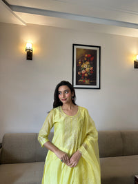 Yellow Chanderi Suit