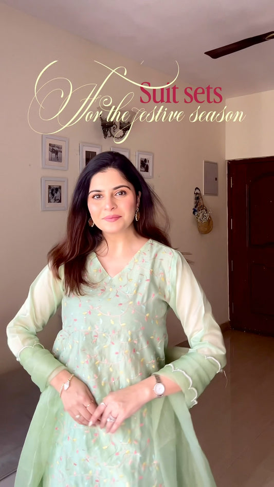 Megha Green Festive Suit