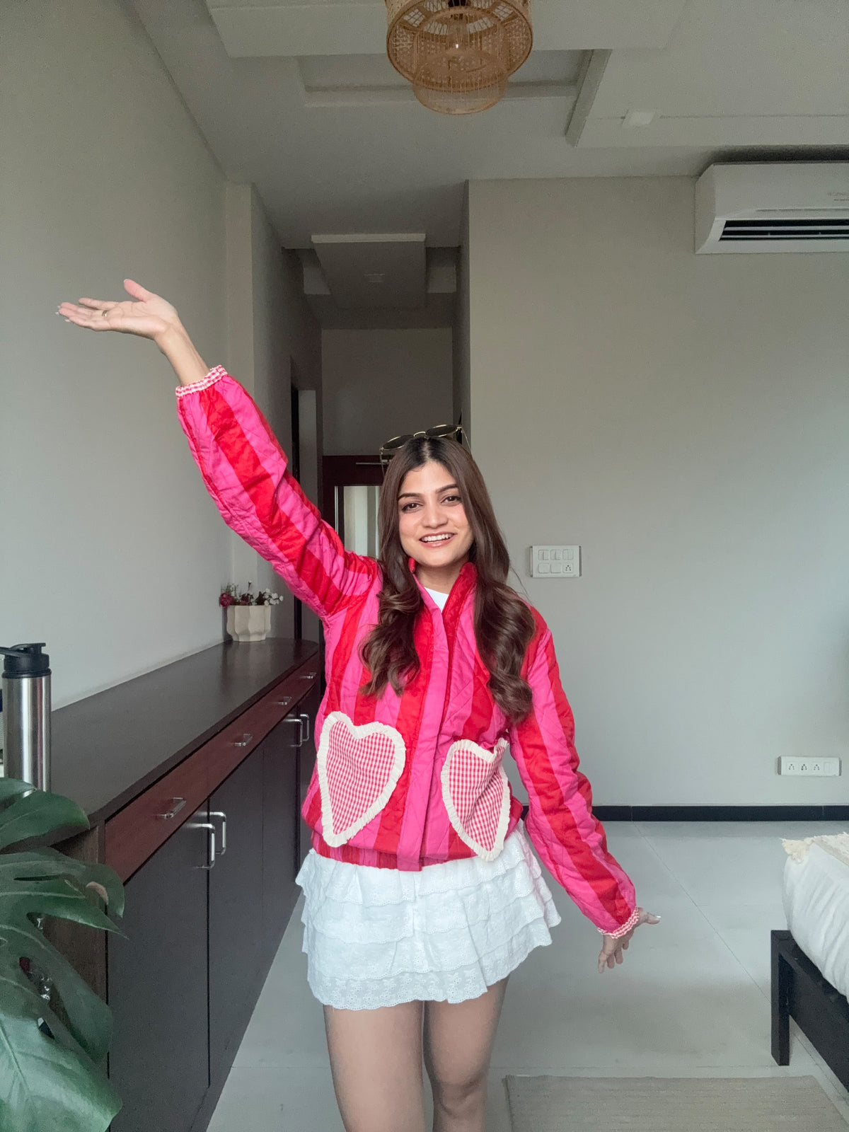 Pink Quilted Heart Jacket
