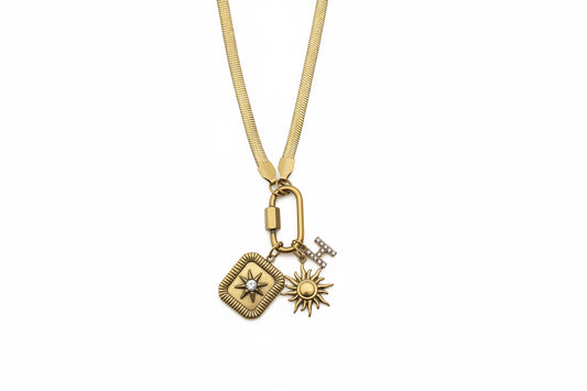 Gold Plated Charm Anti Tarnish Necklace