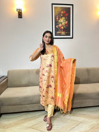 Peach Gulnaar Suit