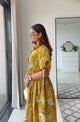Marigold Mustard floral dress