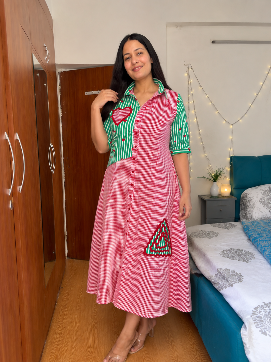 Red and Green Sugar Kiss Dress