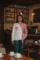 Rosette Wrap Shirt with white Patch