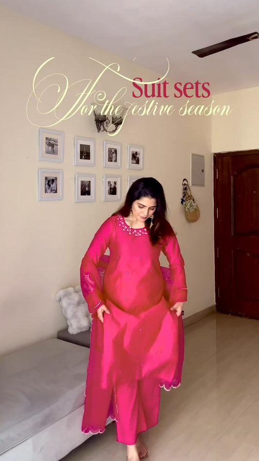 Rani Chanderi Suit